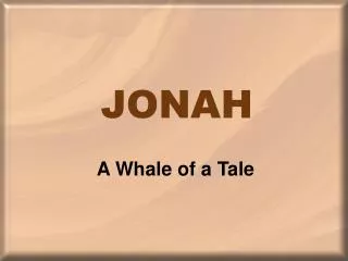 JONAH