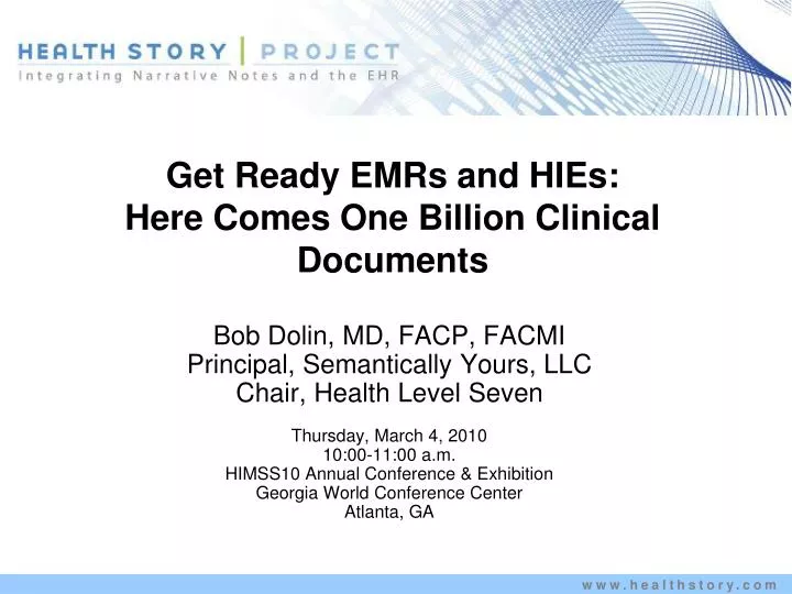 get ready emrs and hies here comes one billion clinical documents