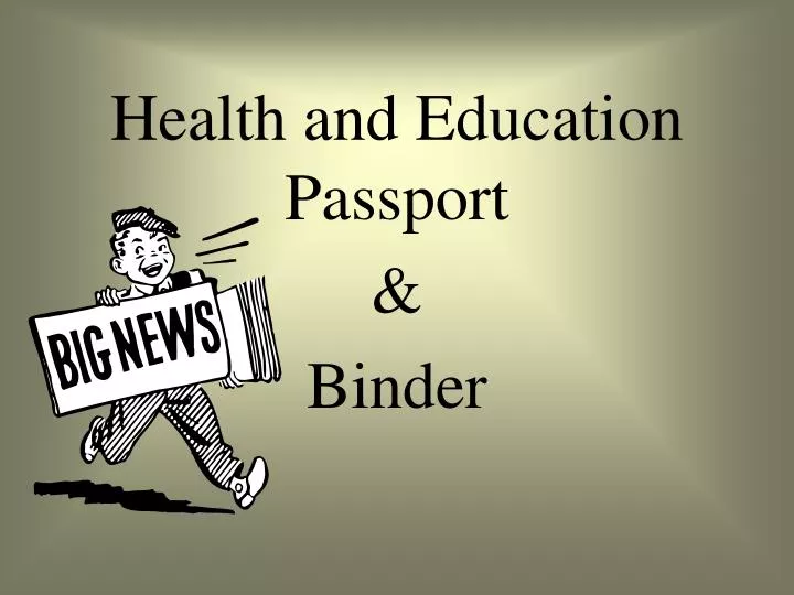 health and education passport