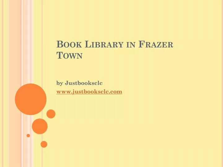 book library in frazer town