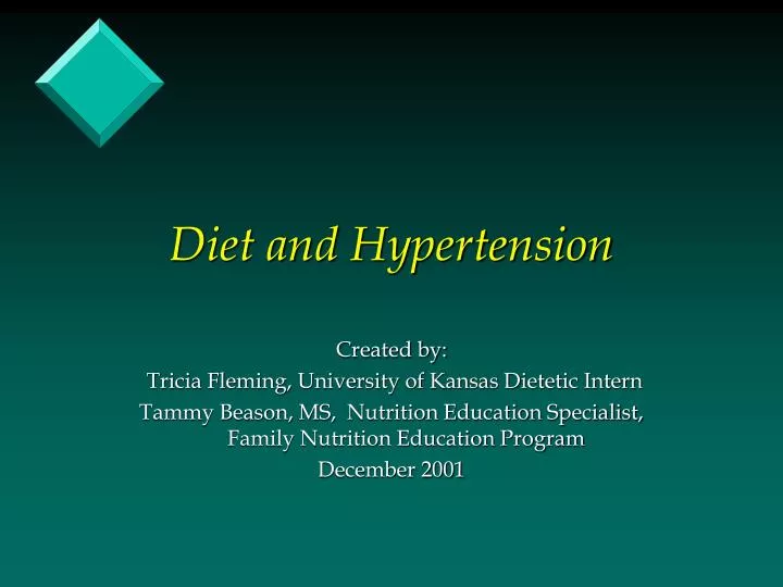 diet and hypertension
