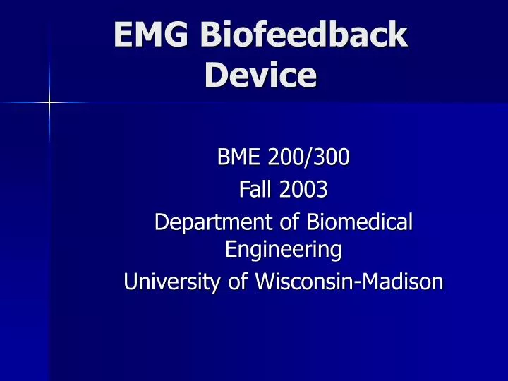 emg biofeedback device