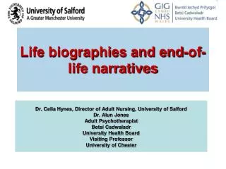 Life biographies and end-of-life narratives