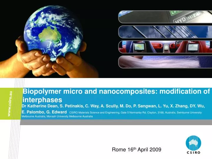biopolymer micro and nanocomposites modification of interphases