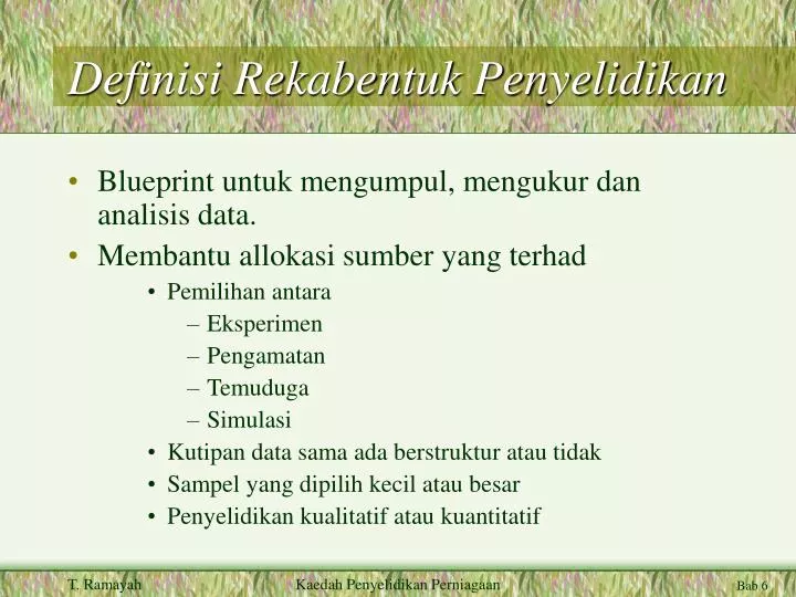 definisi rekabentuk penyelidikan