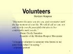 Volunteers