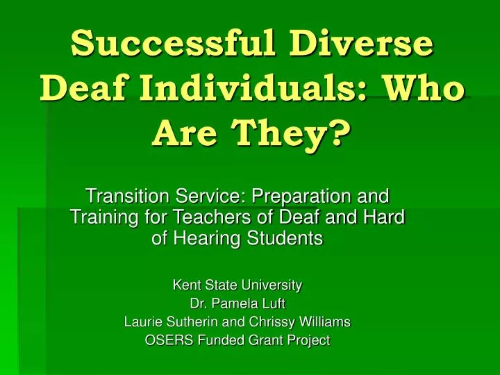 successful diverse deaf individuals who are they