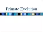 Primate Evolution - slide 1