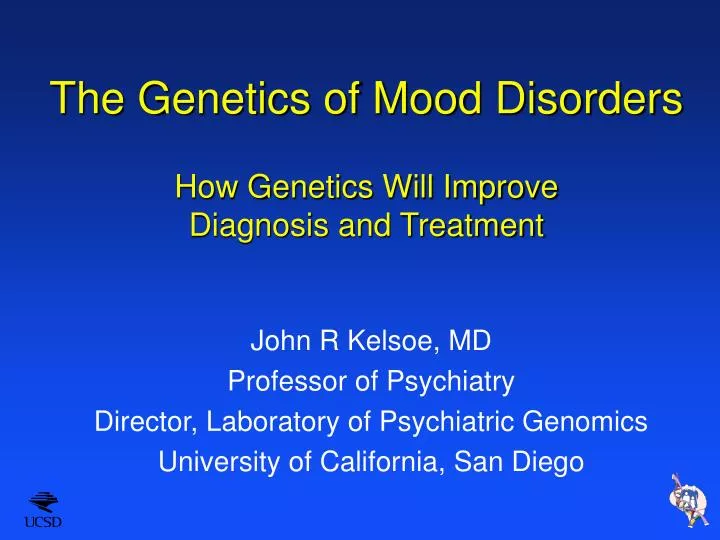 the genetics of mood disorders how genetics will improve diagnosis and treatment