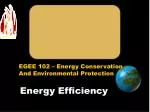 Energy Efficiency - slide 1
