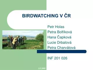 BIRDWATCHING V ČR