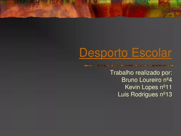 desporto escolar