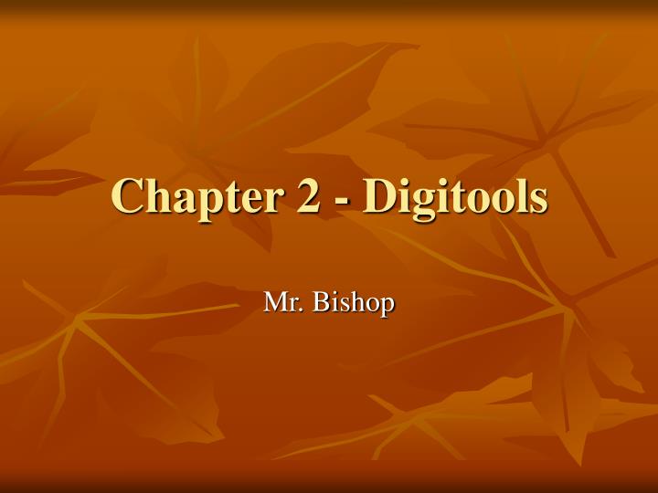 chapter 2 digitools