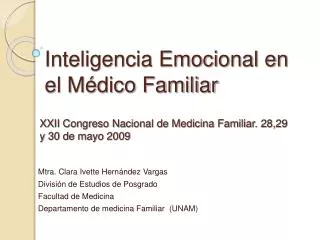 inteligencia emocional en el m dico familiar