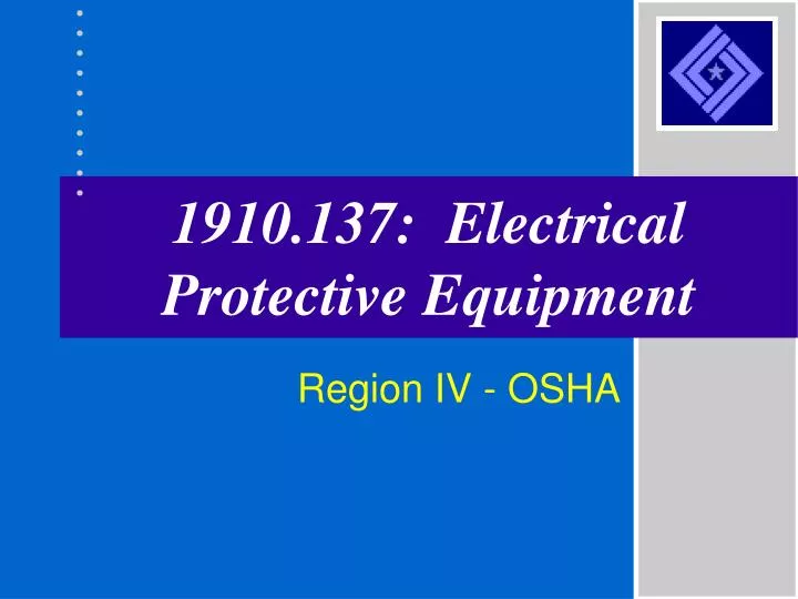 1910 137 electrical protective equipment