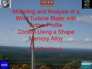Modeling and Analysis of a Wind Turbine Blade with Active Profile Control Using a Shape Memory Alloy