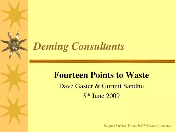 deming consultants