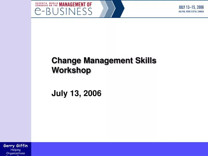 change management skills workshop