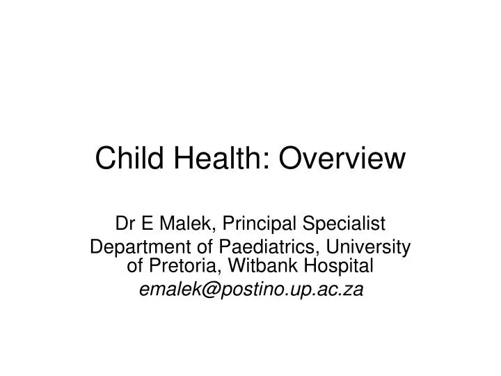 child health overview