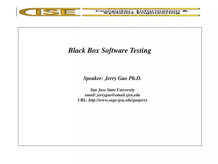 black box software testing