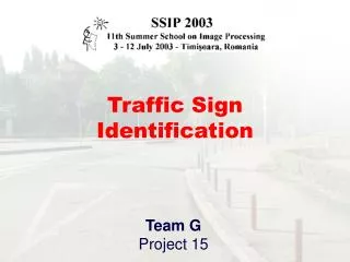 Traffic Sign Identification