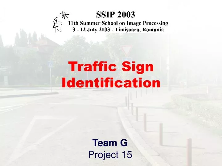 traffic sign identification