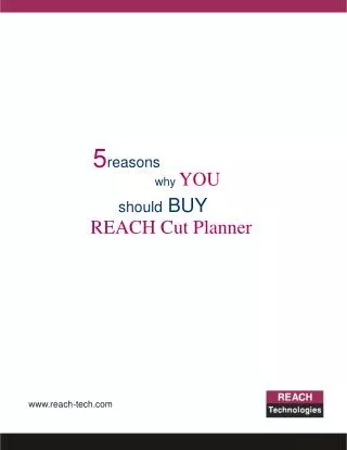 5 reasons why you should buy reach cut planner