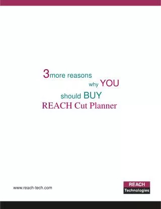 3 reasons why you should buy reach cut planner