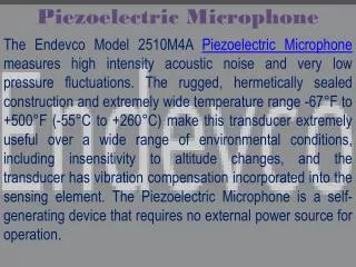 ic-processed piezoelectric microphone