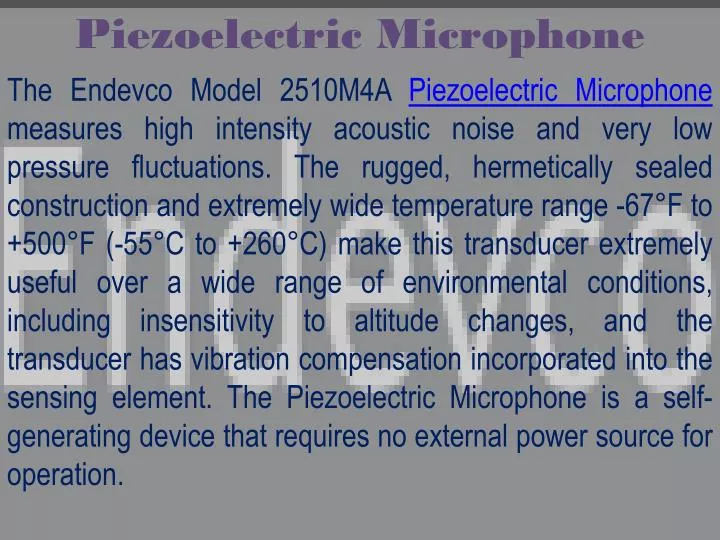 piezoelectric microphone