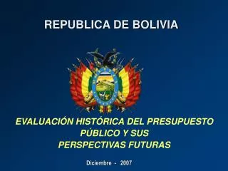REPUBLICA DE BOLIVIA