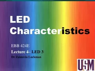 LED Character istics