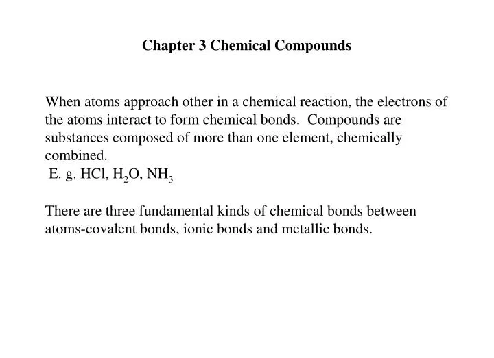 chapter 3 chemical compounds