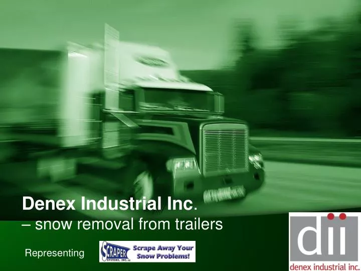 denex industrial inc snow removal from trailers