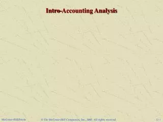 Intro-Accounting Analysis