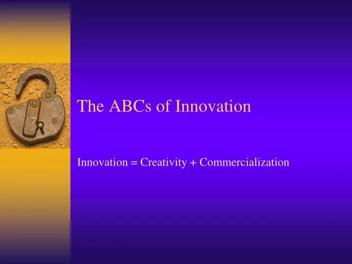 the abcs of innovation