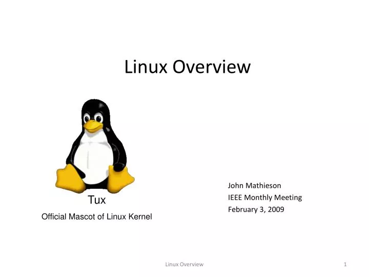 linux overview