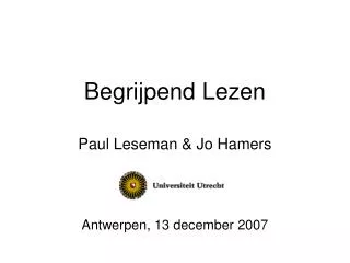 begrijpend lezen