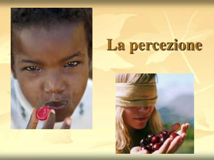 la percezione