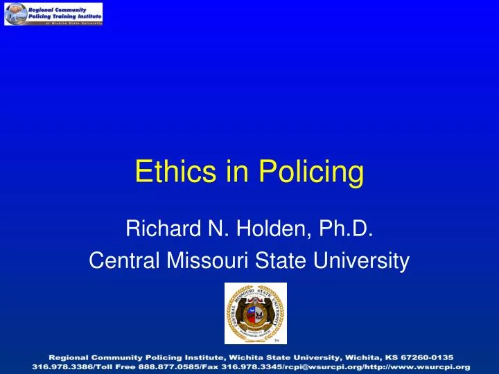 ethics in policing