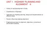 UNIT 1. HIGHWAY PLANNING AND ALIGNMENT	8