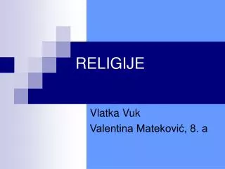 religije