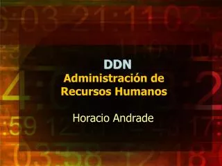 DDN Administración de Recursos Humanos