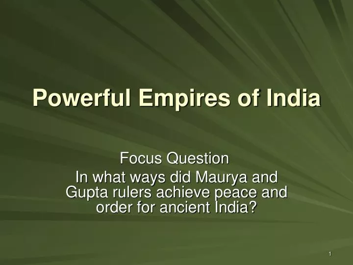 powerful empires of india