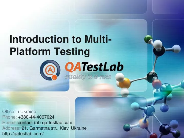 introduction to multi platform testing