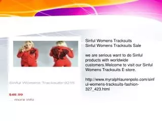 sinful womens tracksuits sale