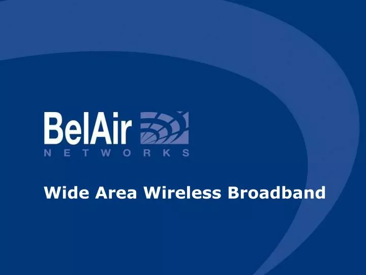 wide area wireless broadband