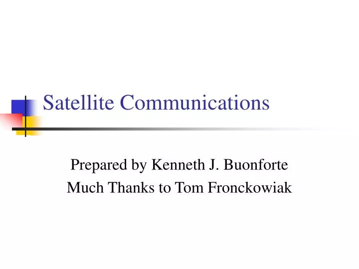 satellite communications