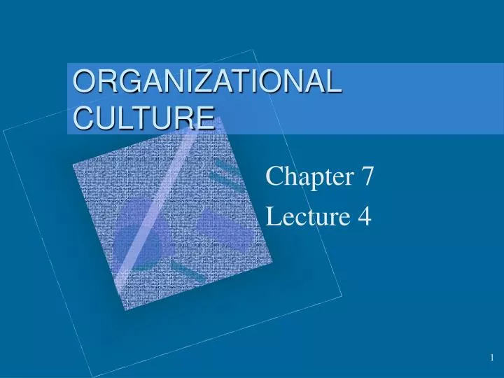 organizational culture