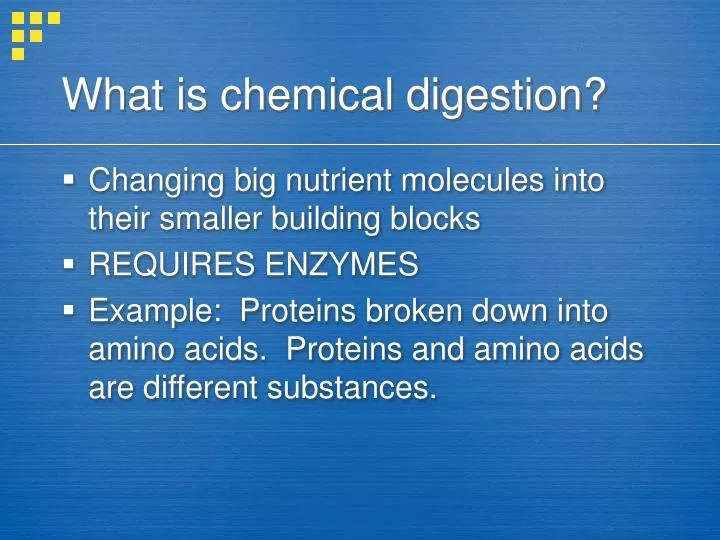 what is chemical digestion